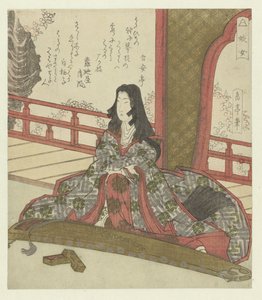 De dame Ginjô Ginjô (title on object) af Yashima Gakutei