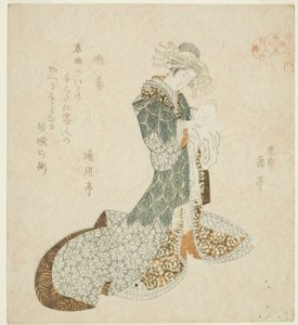 Liu Haichan (Gamma), fra serien "The Life of the Taoist Immortals Parodied by Courtesans - A Series of Seven" af Yashima Gakutei