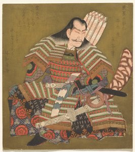 Taira no Tadanori, fra Series Warriors som de seks udødelige digtere af Yashima Gakutei