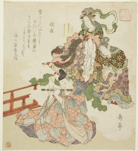 The Tale of Sagoromo, fra serien "Ten Courtly Tales for the Honcho Circle (Honchoren monogatari juban)" af Yashima Gakutei