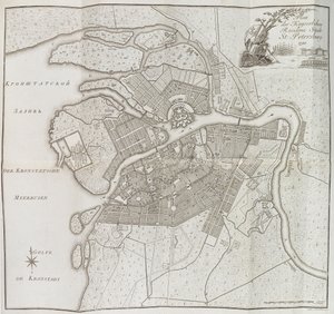 Kort over Sankt Petersborg, 1790. af Yefim Maximovich Khudyakov