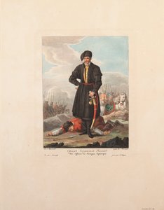 Zaporozhianske kosakkerofficer, 1812 af Yegor Karneyev