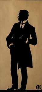 Portræt af digteren Jurgis Baltrusaitis 1873-1944, 1910