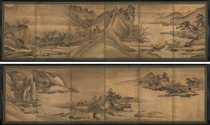 Landskab af de fire årstider af Yi Sumun (Korean, b. c. 1404)
