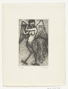 fløjtespil sirene af Yo Sugano (signed by artist)