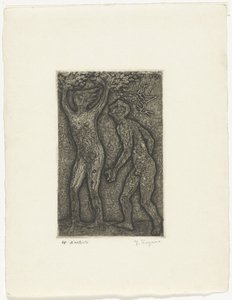 Mand og kvinde i gråt af Yo Sugano (signed by artist)