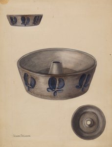 Bageform, ca. 1936. af Yolande Delasser