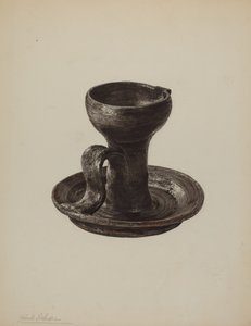 Fedtlampe, ca. 1939.