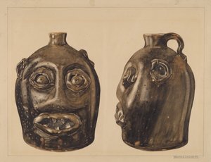 Grotesk kande, ca. 1936. af Yolande Delasser