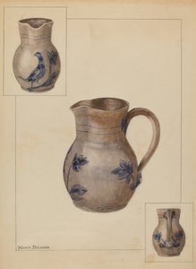 Vandkande, ca. 1936. af Yolande Delasser