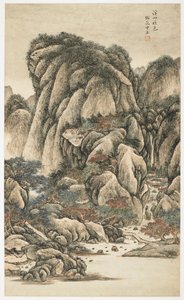 Autumnal Colors Among Streams and Mountains, fra et album med 12 blade