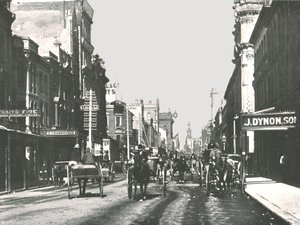 George Street, Sydney, Australien, 1895.