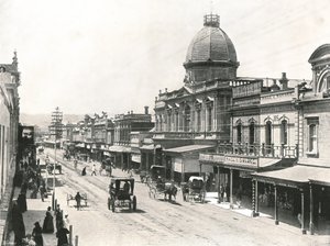 Rundle Street, Adelaide, Australien, 1895.