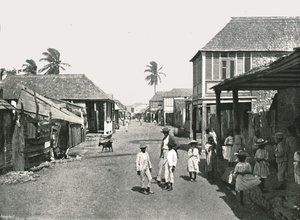 Gadebillede i Port Royal, Jamaica, 1895.