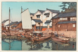 Kura i Tomonoura af Yoshida Hiroshi