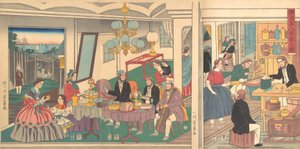 En udenlandsk bolig i Yokohama, 1. måned, 1861.