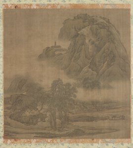 Picnic på flodbredden, Qing-dynastiet, 1700-tallet. af Yuan Jiang
