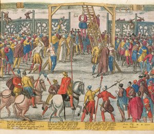 Henrettelsen af Spell of Brabant, der havde bragt andre uskyldige mennesker tilbage til livet af Zacharias (school of) Dolendo