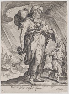 Fattigdom, fra Dyder og Laster, 1596-97., 1596-97.
