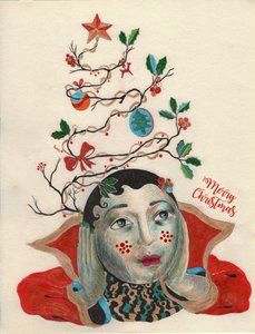 Christmas He-Elf, 2020 (blæktegning på papir)