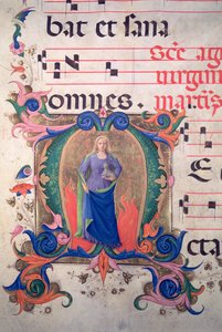 Missal 515 f.13v Historikert initial 