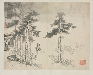 Landskabsalbum i forskellige stilarter: Shibiao Waiting for the Moon