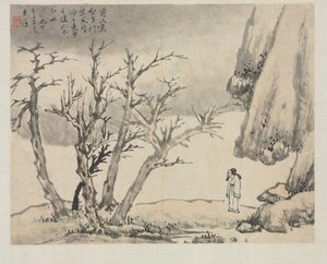 Landskabsalbum i forskellige stilarter: Snowy Landscape af Zha Shibiao