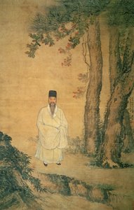 Portræt af Huan Yu, af Zhang Hong