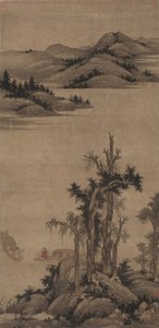 Fiskere-Eremitter i Strøm og Bjerg af Zhao Yong