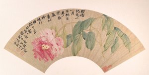 Pæon, dateret 1862. af Zhao Zhiqian