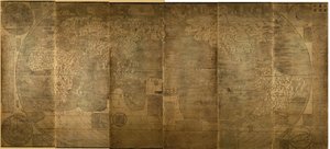 Kunyu Wanguo Quantu Et kort over de utallige lande i verden, 1602 af Zhong Wentao
