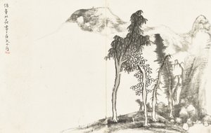 Landskaber og blomster, album med seks blade