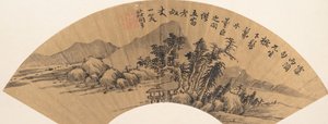 Flodlandskab. af Zhuang Jiongsheng
