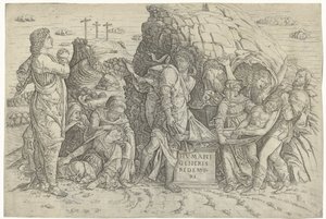 Gravlægning af Kristus af Zoan Andrea (possibly)