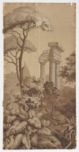 Naturskønt panel af Zuber and Cie, Rixheim, Alsace