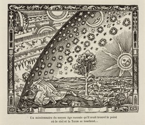 En middelaldermissionær finder punktet, hvor himmel og jord rører hinanden af Frederick (attr. to) Barnard