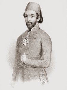 Abdulmejid I, det 31. Sultan Osmanniske Rige. Portræt. af . .