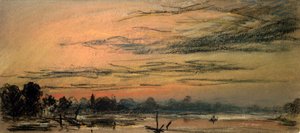 Efterglød to timer efter solnedgang af Frederick (attr. to) Barnard