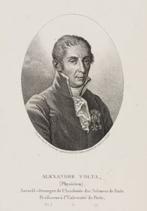 Alessandro Volta, italiensk fysiker og opfinder, ca. 1800