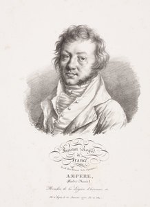 Andre-Marie Ampere, fransk fysiker og matematiker, c 1820 af Frederick (attr. to) Barnard