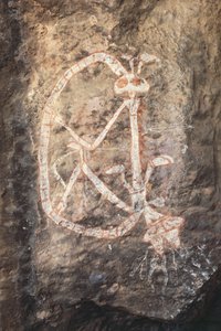 Australien, Northern Territory, Arnhem Land, Kakadu National Park, Nourlangie Rock, Aboriginal klippemalerier
