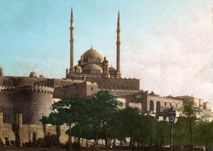 Kairo, citadellet i Saladin (Ægypten). omkring 1920 (foto) af . .