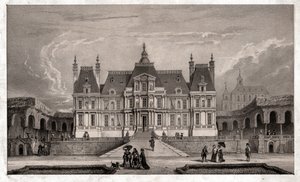 Castle of Maison Lafitte, ca. 1850 (gravering) af . .
