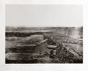 Konføderationens "Quaker-kanoner", Centreville, Virginia, USA, marts 1862 af Ferdinand Georg Waldmuller