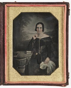 Daguerreotypi af en kvinde, ca 1845 af Frederick (attr. to) Barnard
