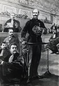 Afsættelse af kommandør Charles Walsin-Esterhazy under Emile Zola-processen
