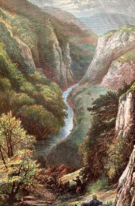 Dovedale, Peak District, Derbyshire, England, af . .