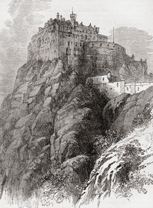 Edinburgh Castle, Castle Rock, Edinburgh, Skotland. af . .