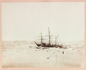 Arktisk ekspedition (1875-1876) af kaptajn George Nares (1831-1915): Floeberg Beach, alarm i Winter Quarters af Frederick (attr. to) Barnard
