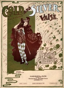 Guld og sølv, vals af Franz Lehar. omkring 1904 (illustration) af . .
